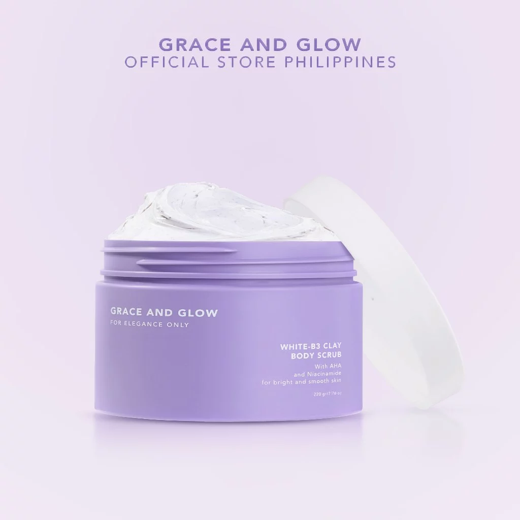 Grace and Glow White B3 Clay Body Scrub 220g