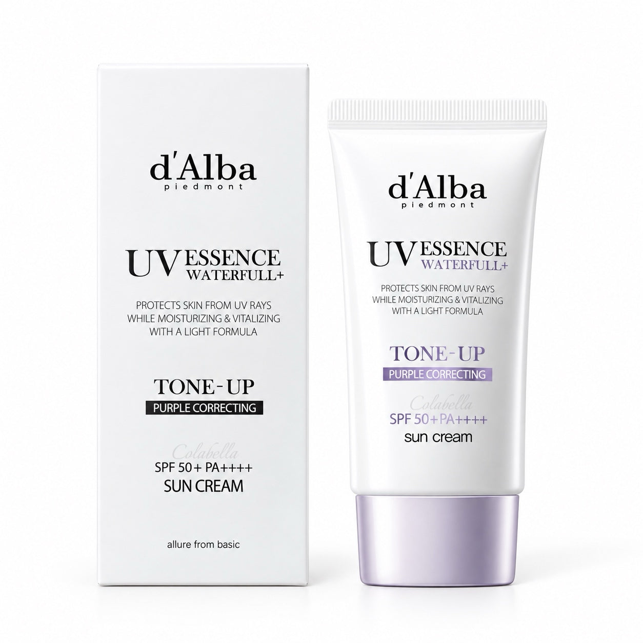 D’Alba Waterfull Tone-Up Sun Cream Purple SPF50+ PA++++ 50ml