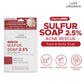 Luxe Organix Dermapro Sulfur Soap 2.5% Acne Rescue 80g