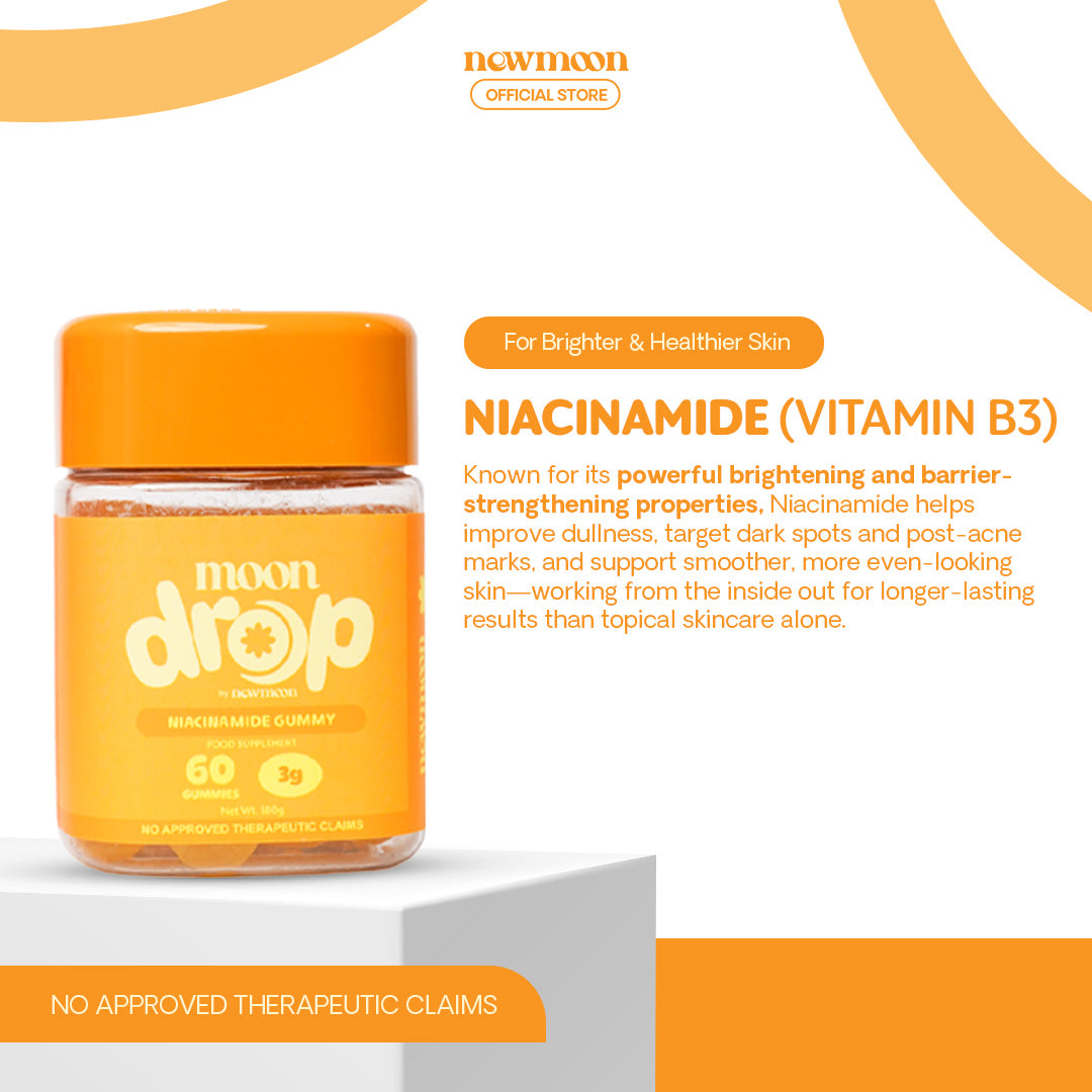 Moon Drop Radiant Glow Niacinamide & White Tomato 60 Gummies (By Newmoon)