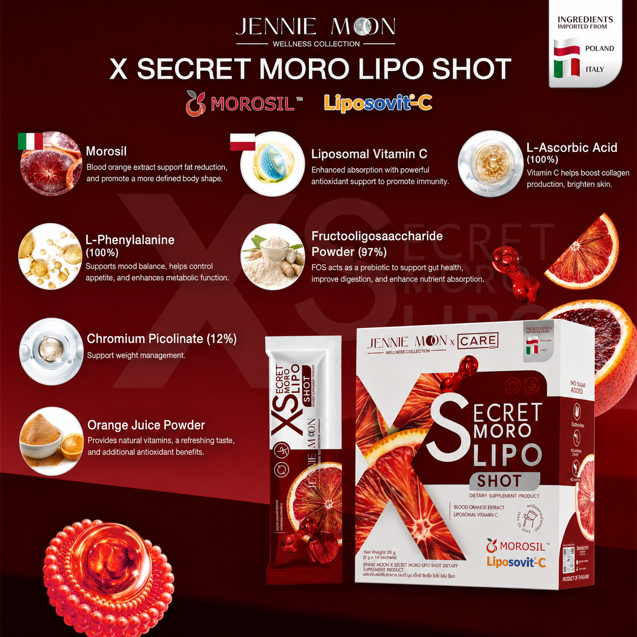 Jennie Moon X Secret Moro Lipo Shot 14s
