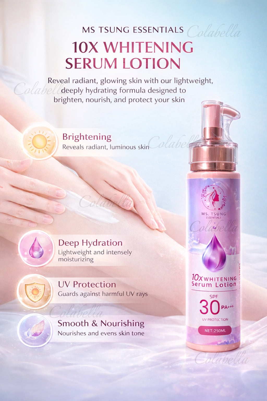 Ms. Tsung 10x Whitening Serum Lotion 250ml
