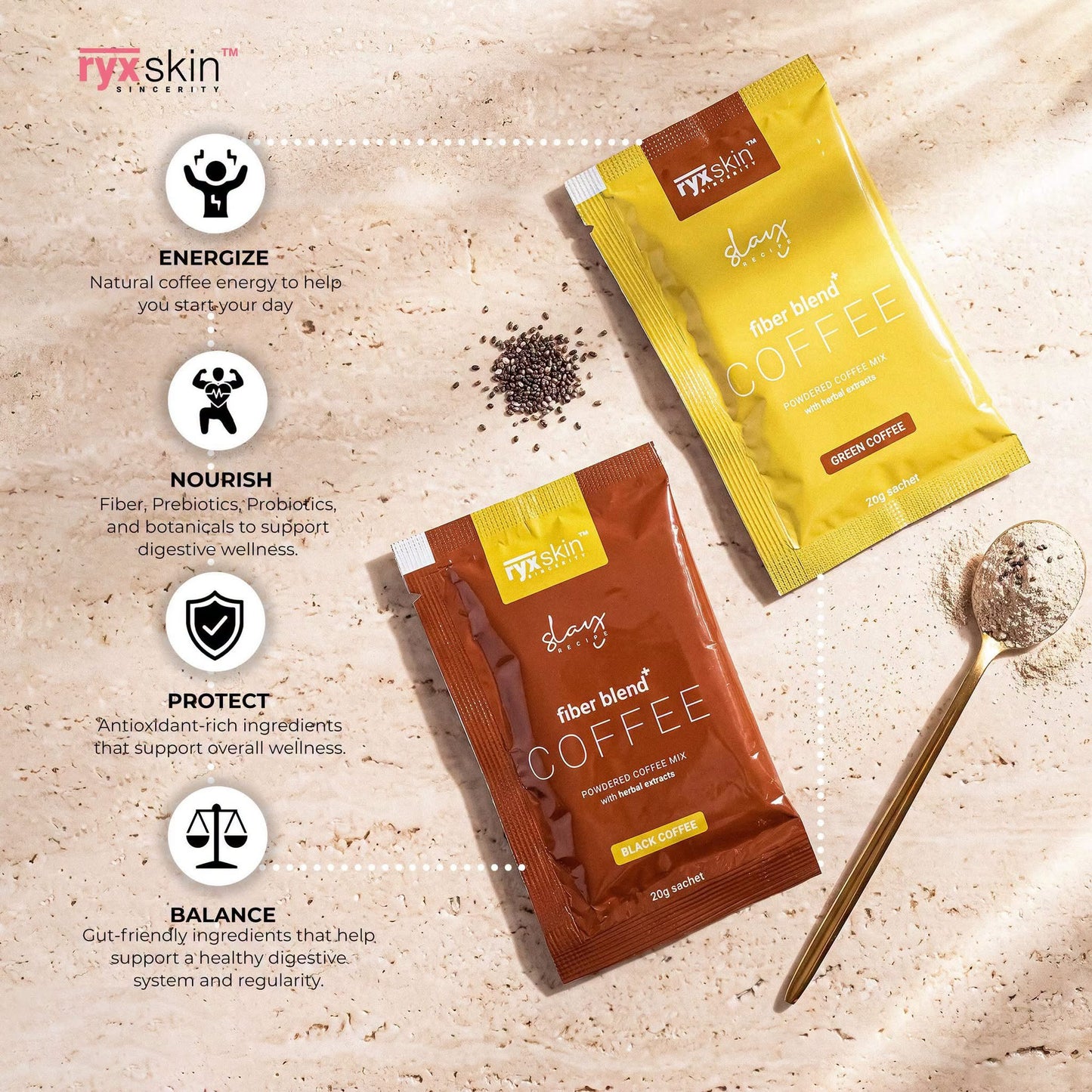 RYX Skin Fiber Blend+ Coffee 10s