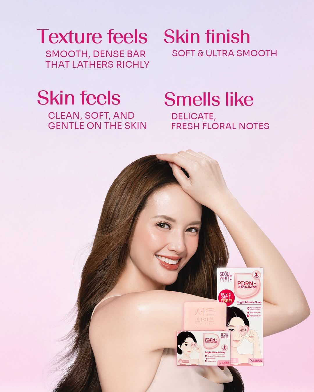 Seoul White Korea PDRN + Niacinamide Bright Miracle Soap 90g