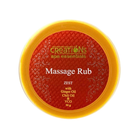 Creations Spa Essentials Massage Rub Zest 50g