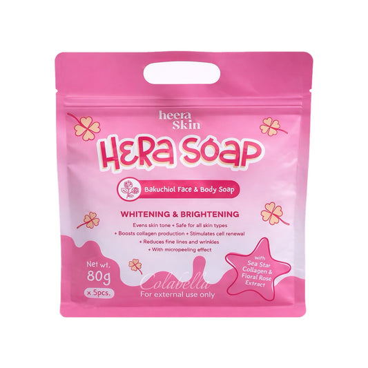 Heera Skin Hera Soap (Bakuchiol Face & Body Soap) 5 x 80g