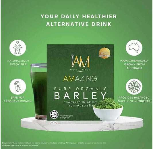 IAM Amazing Pure Organic Barley Powdered Drink 10s