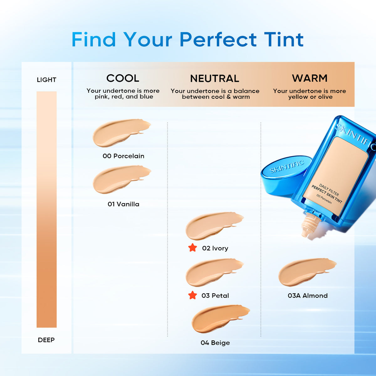 SKINTIFIC Daily Filter Perfect Skin Tint (Choose a Shade)