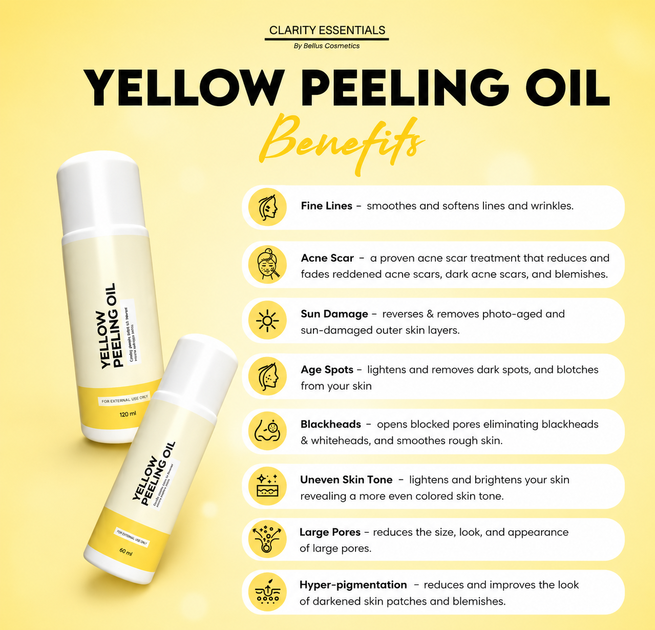 Clarity Essential Yellow Peeling Oil 120ml