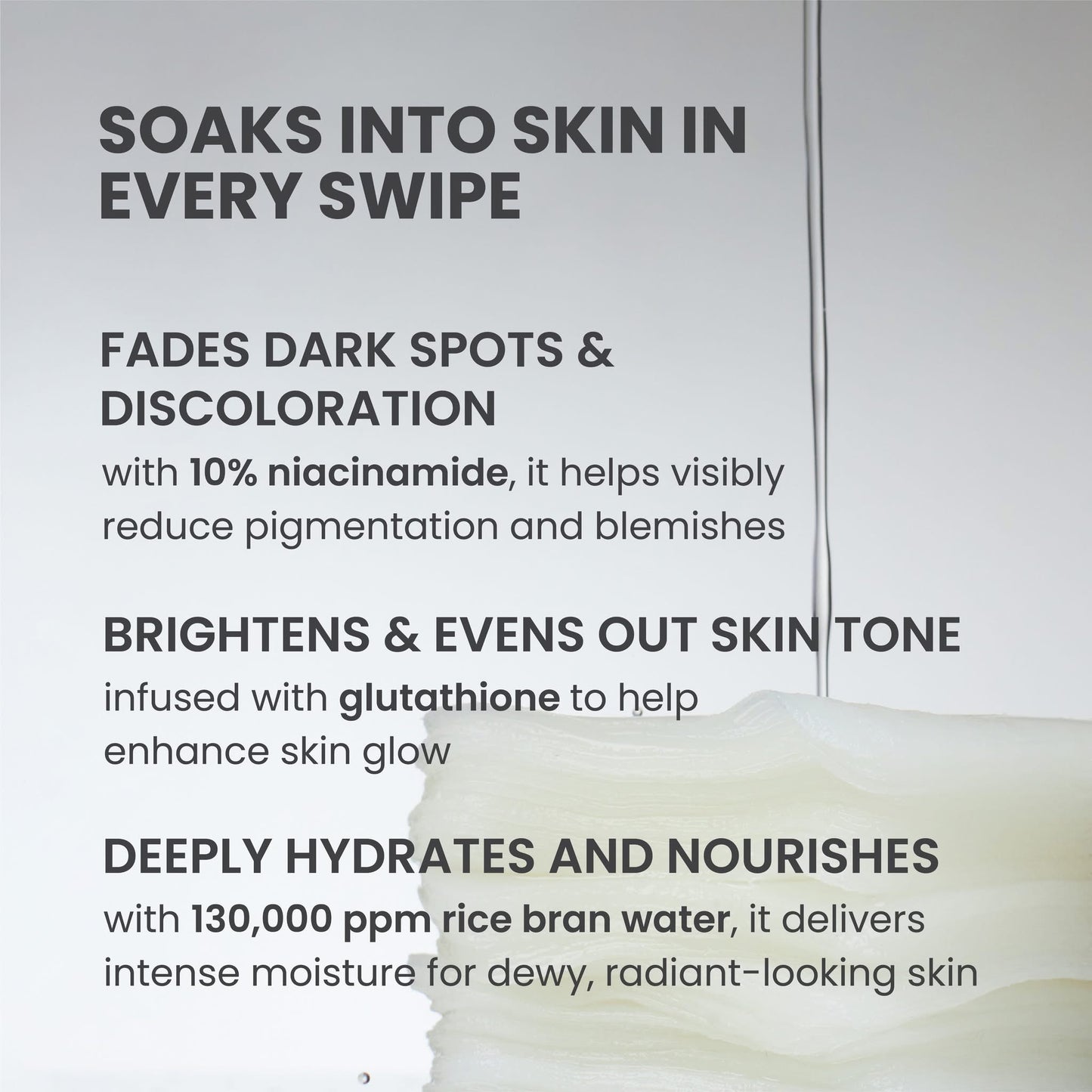 Luxe Organix 24/7 Supercharged Dark Spot Fading 2-in-1 Whitening Serum Concentrated Pads (Glow Boosting + Even Skin Tone)