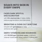 Luxe Organix 24/7 Supercharged Dark Spot Fading 2-in-1 Whitening Serum Concentrated Pads (Glow Boosting + Even Skin Tone)