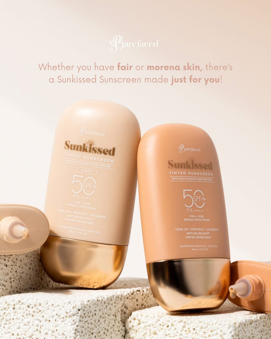 Barefaced Sunkissed TINTED Sunscreen SPF 50 PA++++ 50g (Choose a Shade)