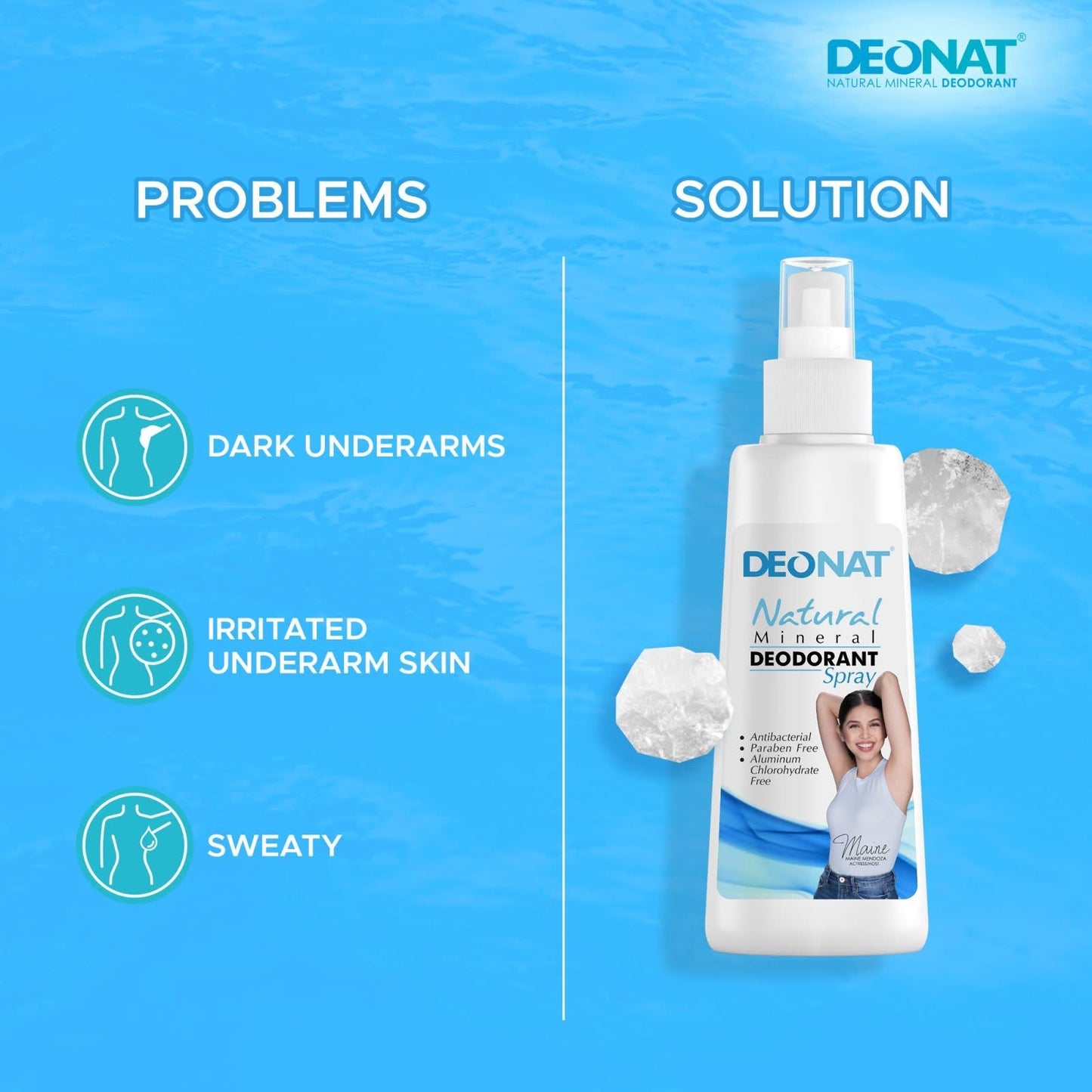 Deonat Natural Mineral Deodorant Spray 100ml