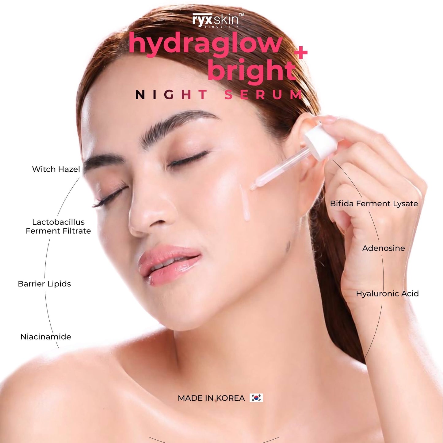 RYX Skin Hydraglow Bright+ Night Serum 30ml