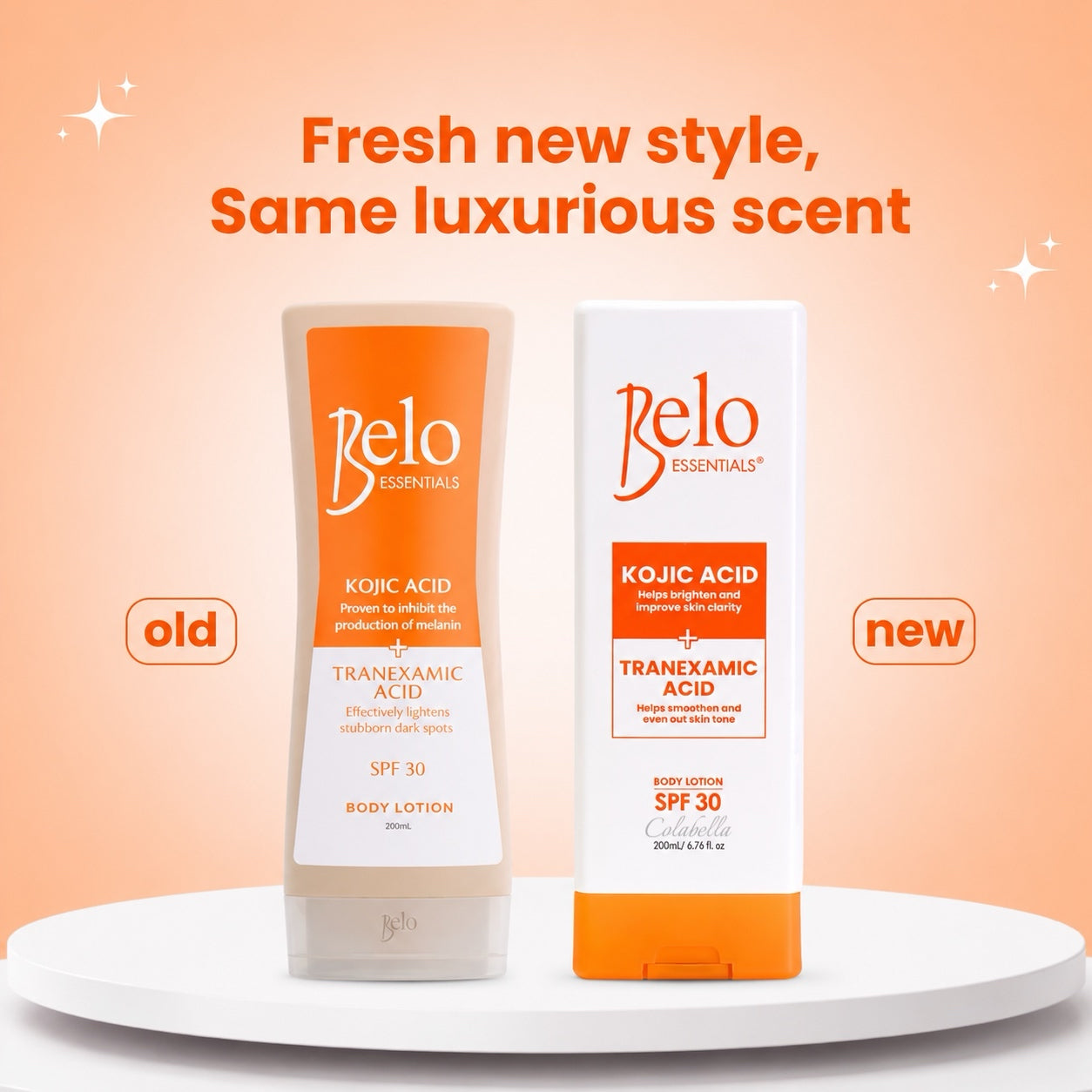 Belo Kojic Acid + Tranexamic Acid Body Lotion (Choose a Size)