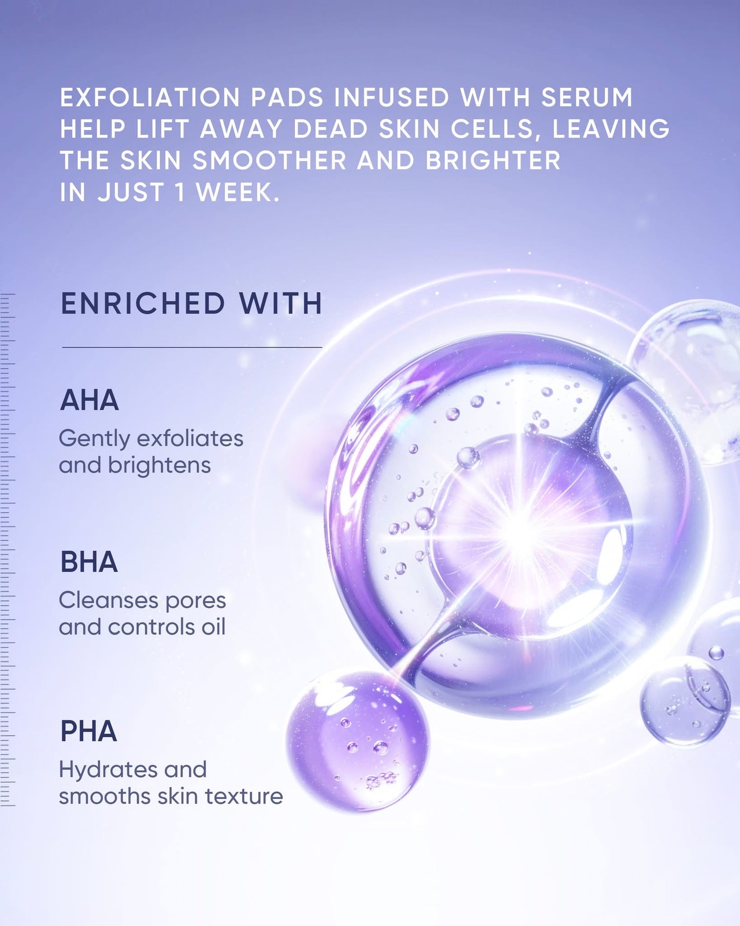 SKINTIFIC AHA BHA PHA Exfoliating Pads