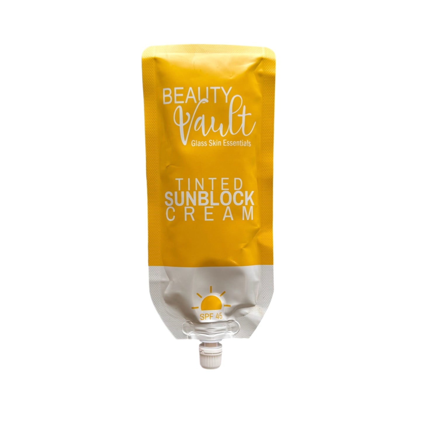 Beauty Vault Glass Skin Essentials Tinted Sunblock Cream 50g
