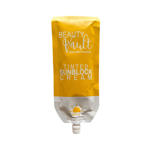 Beauty Vault Glass Skin Essentials Tinted Sunblock Cream 50g