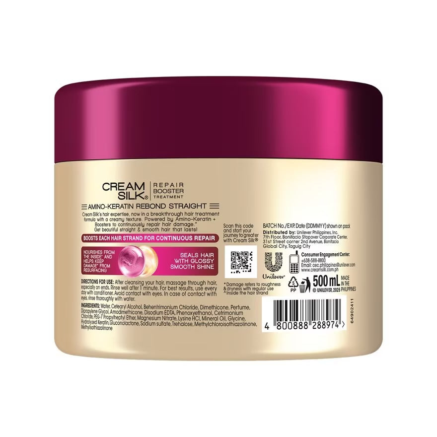 Creamsilk Treatment Amino-Keratin Rebond Straight 500ml
