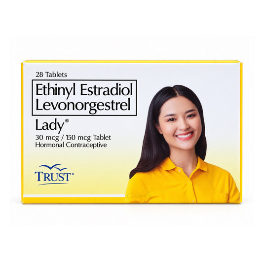 Trust Lady Ethinyl Estradiol Levonorgestrel 30mcg / 150mcg (28 Tablets)