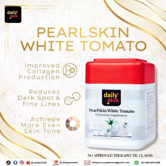 Daily Plus PearlSkin White Tomato 6-in-1 Skin Perfection Supplement 60 Tablets