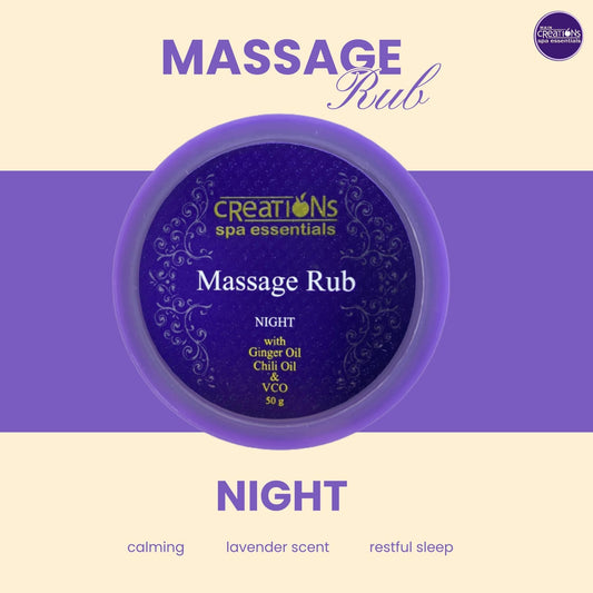 Creations Spa Essentials Pain Relief Rub Sleep Lavender Scent 50g