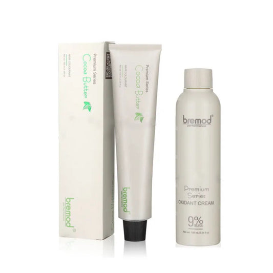 Bremod 8.17 Milk Tea Ash Hair Color Dye Cream 100ml & Oxidizer 9%