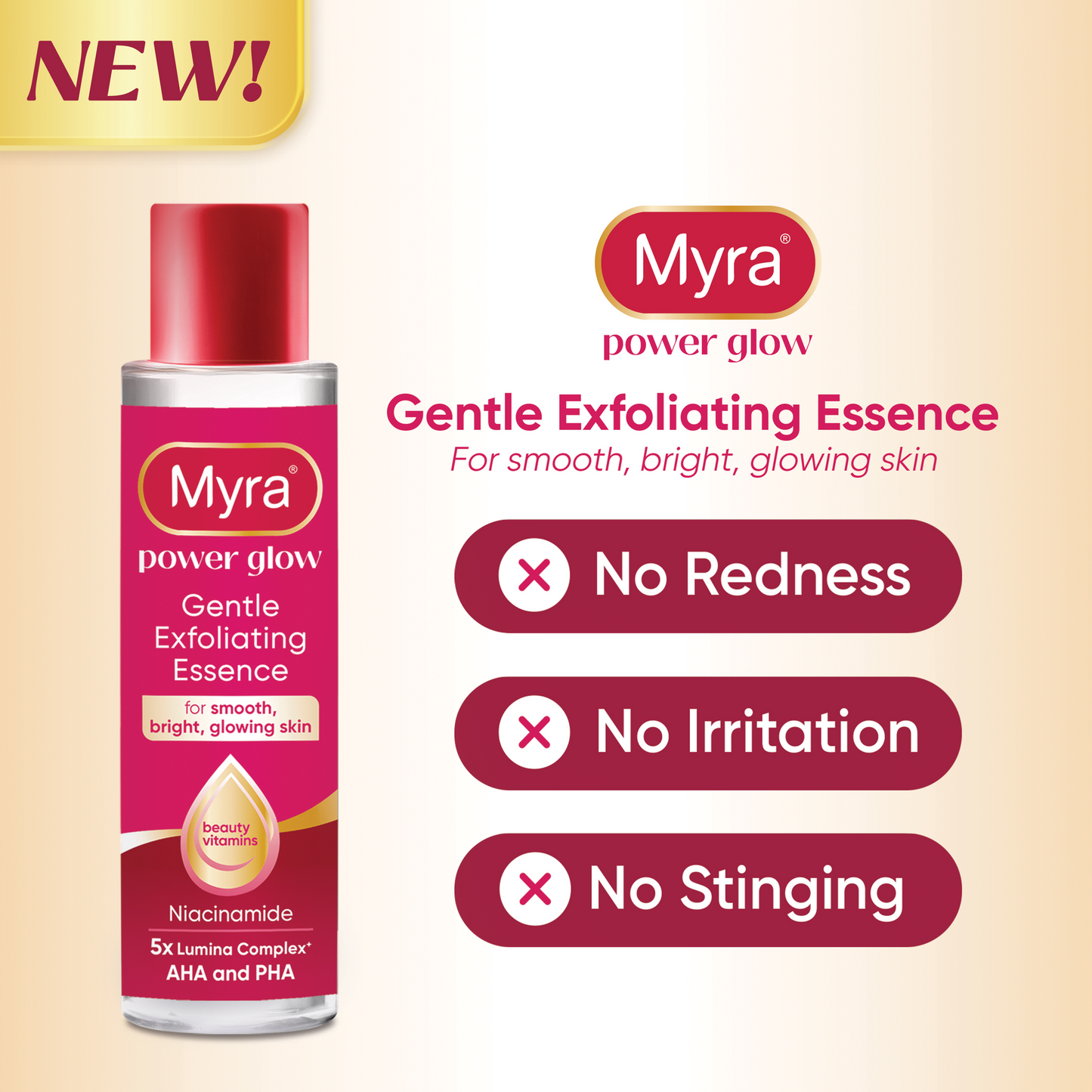 Myra Power Glow Gentle Exfoliating Essence 150ml