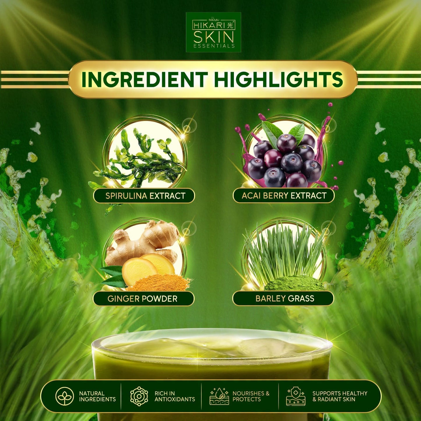 Hikari Skin Essentials Pure Barley Plus 10s