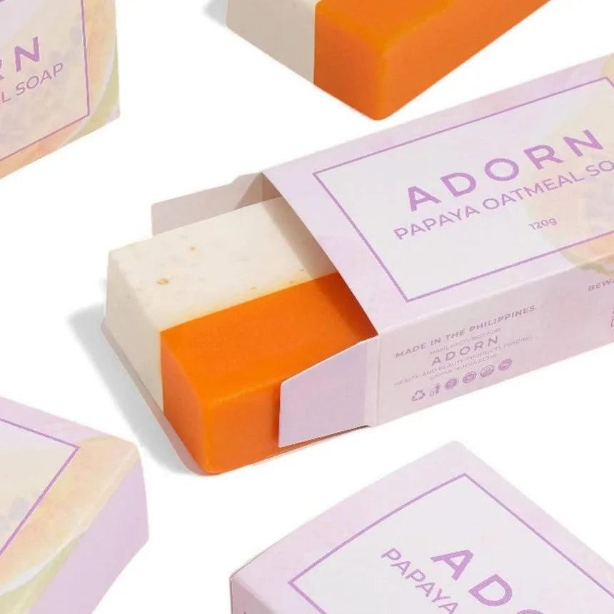 Adorn Papaya Oatmeal Soap 120g