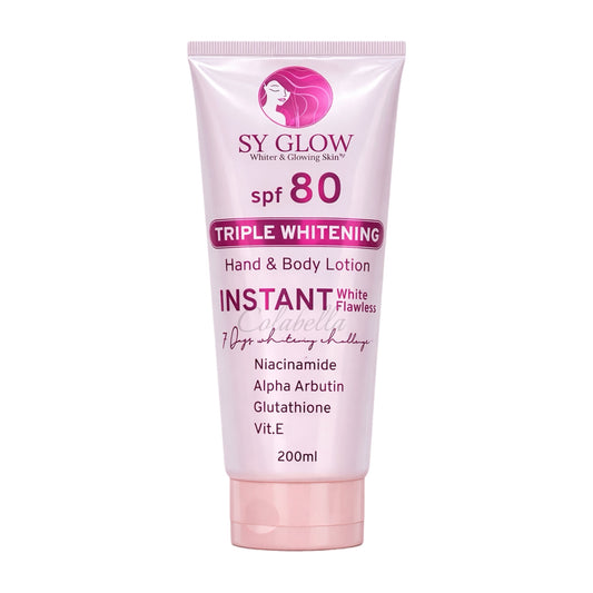 SY Glow Triple Whitening Hand & Body Lotion SPF 80 200ml