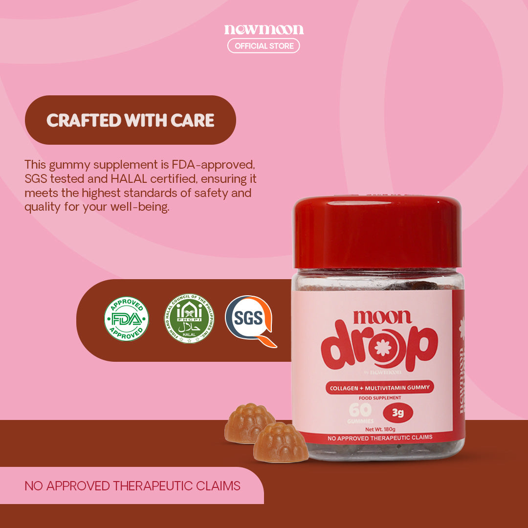 Moon Drop Radiant Key Collagen + Multivitamin 60 Gummies (By Newmoon)