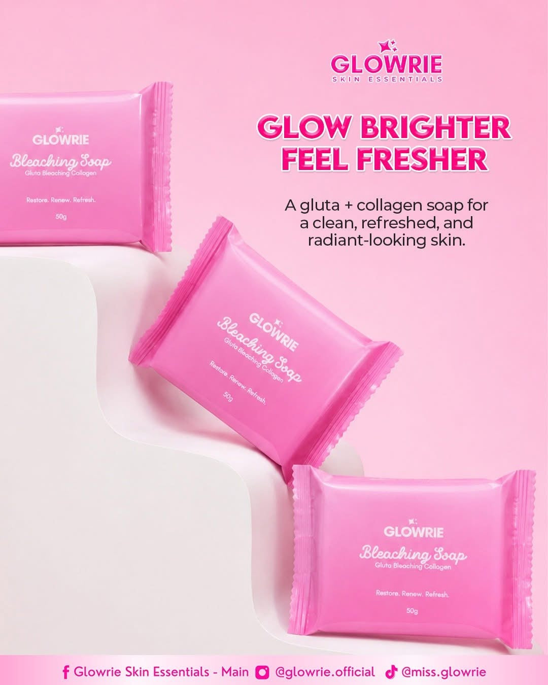 Glowrie Gluta Bleaching Collagen Soap (6pcs x 60g)
