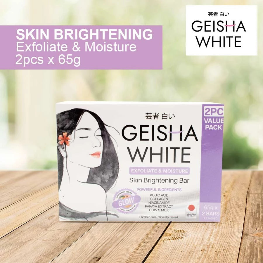 Geisha White Glow Skin Brightening Bar 65g x 2