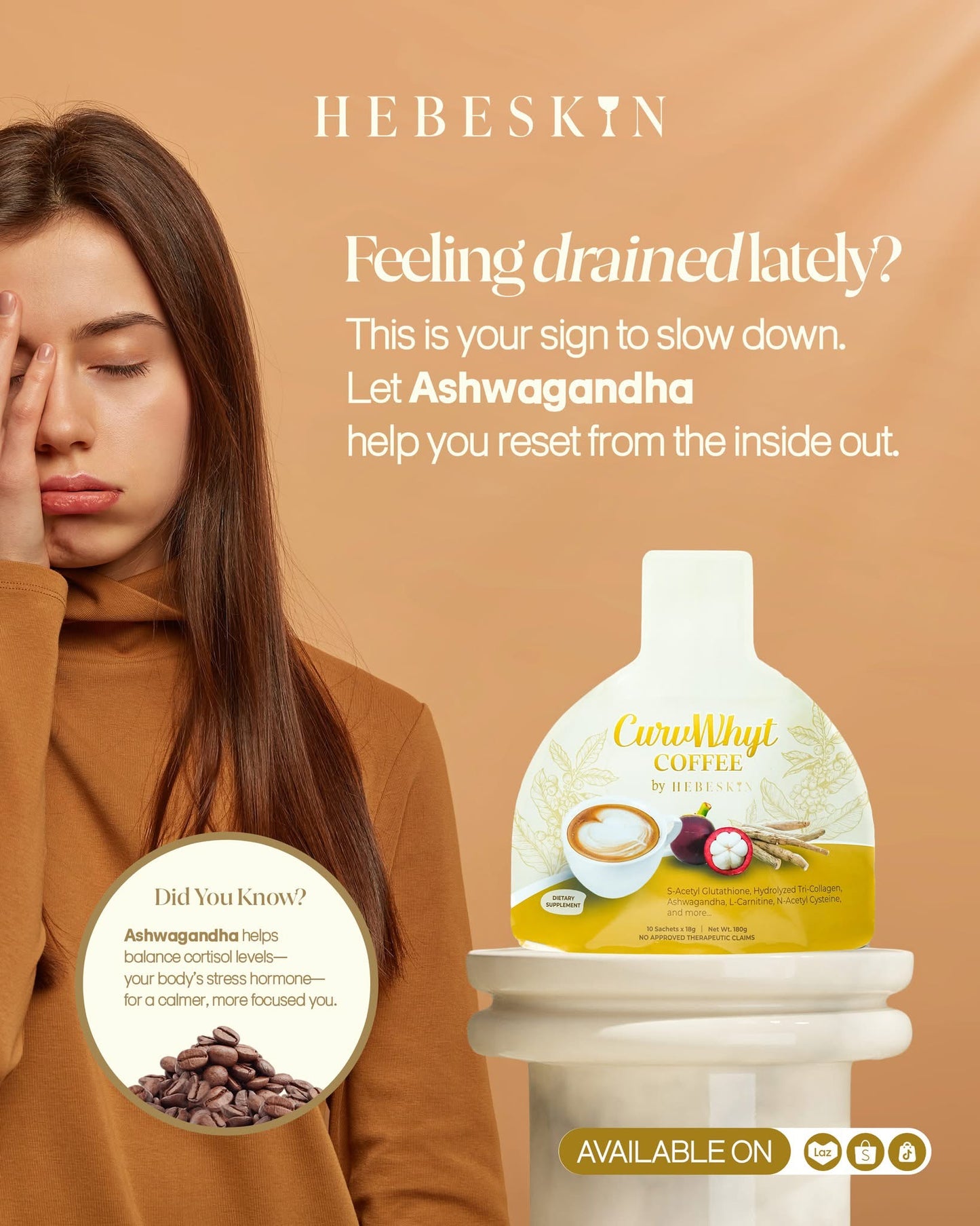 Hebeskin CurvWhyt Coffee 10s