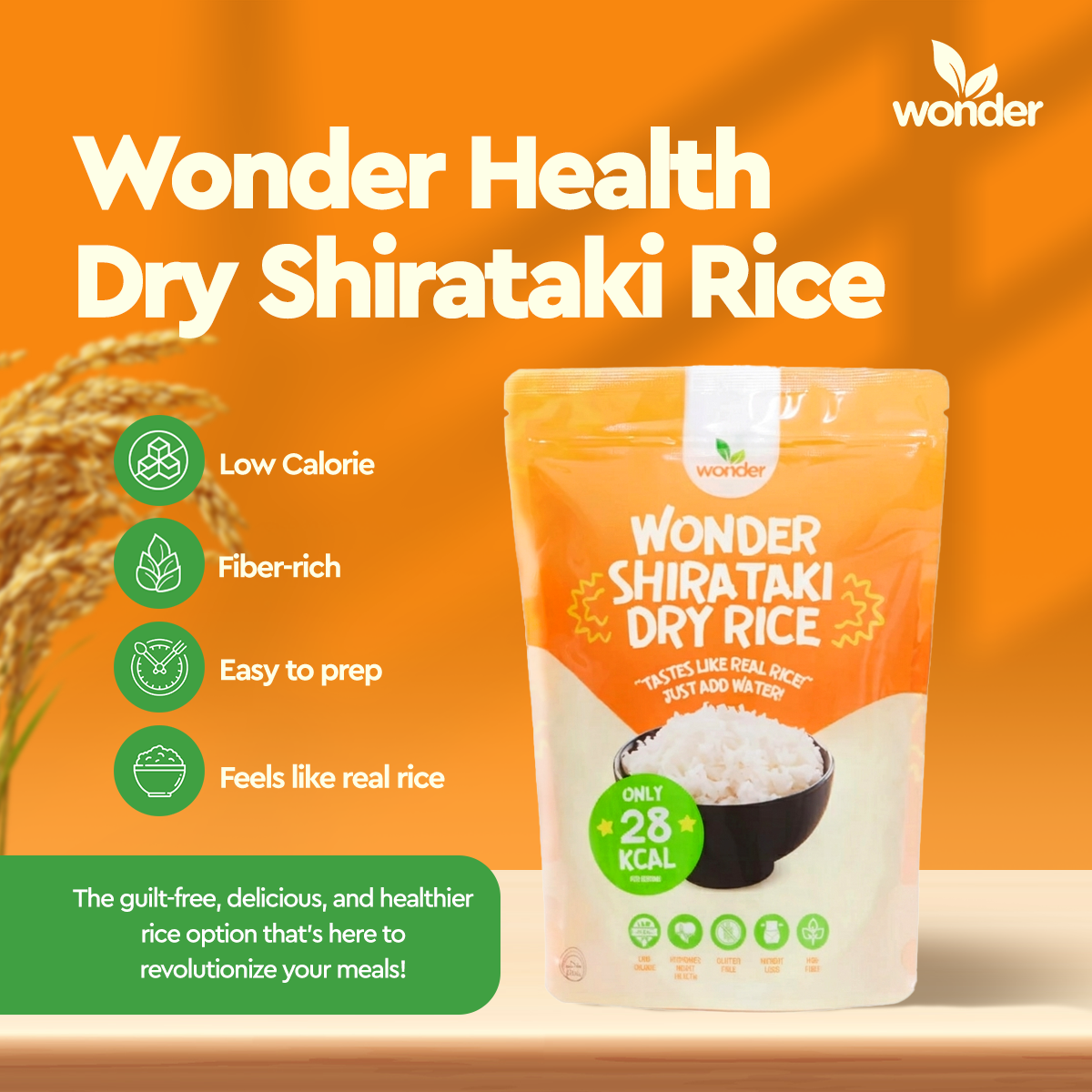 Wonder Dry Shirataki Rice 500g