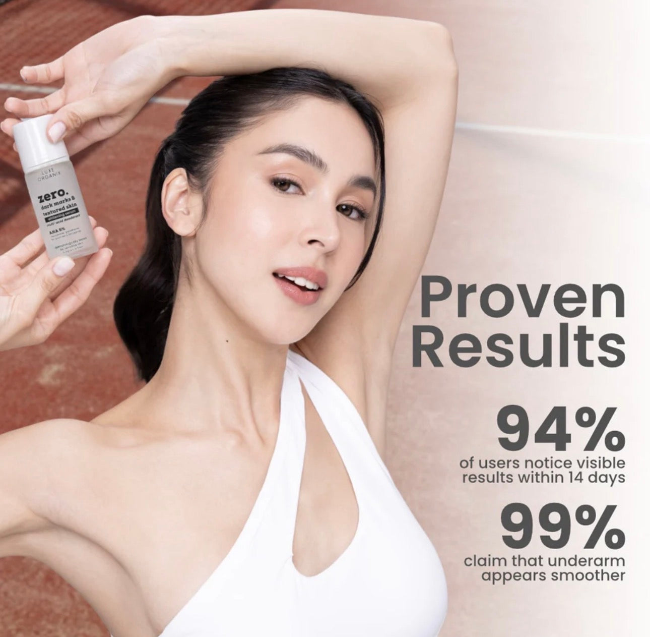 Luxe Organix Zero Dark Marks & Textured Skin Whitening Serum Deodorant For Sensitive Skin 50ml