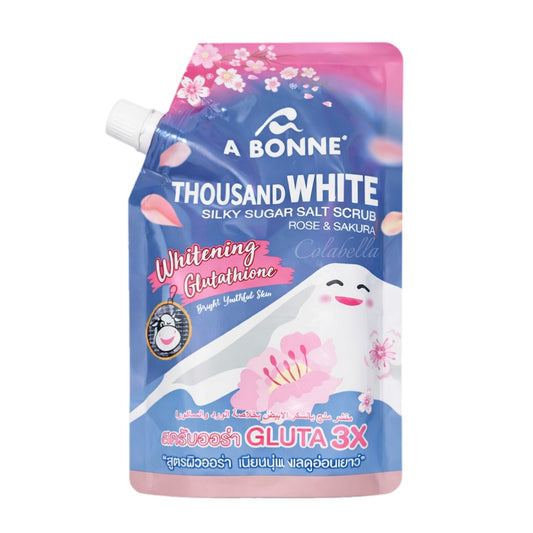 A Bonne’ Thousand White Sugar Salt Scrub Rose and Sakura 350g