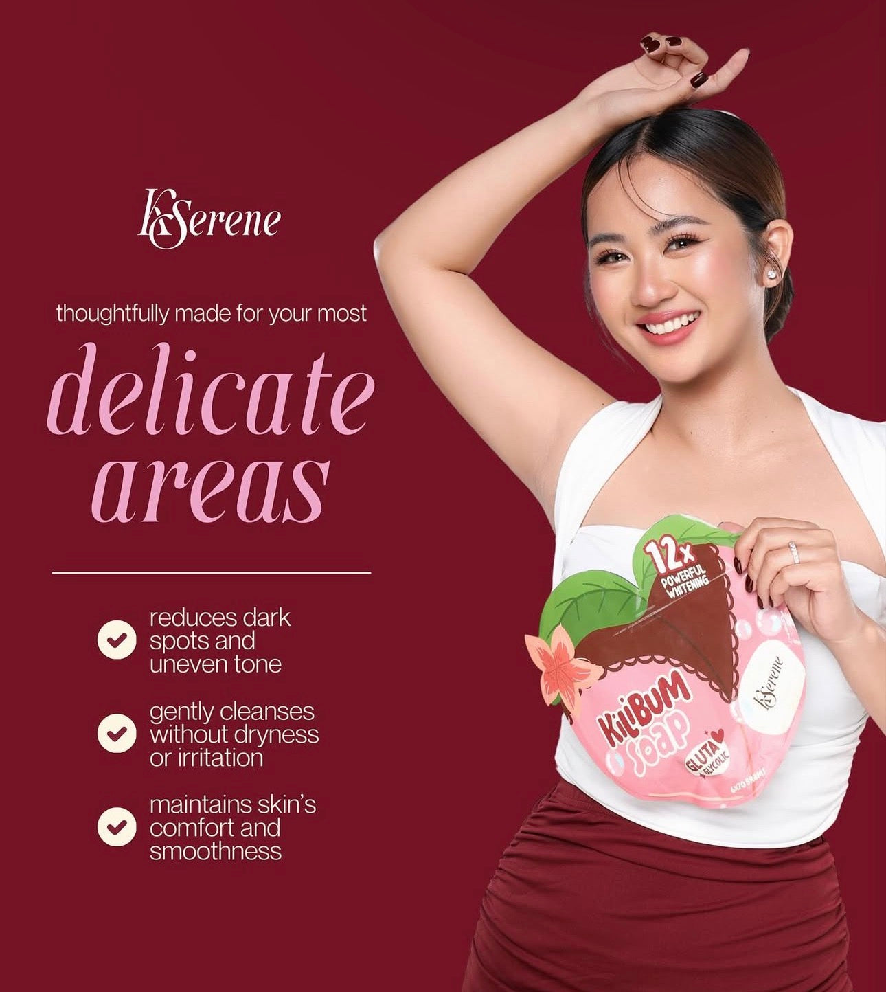 KSerene KiliBum Gluta Glycolic Soap 3 x 70g