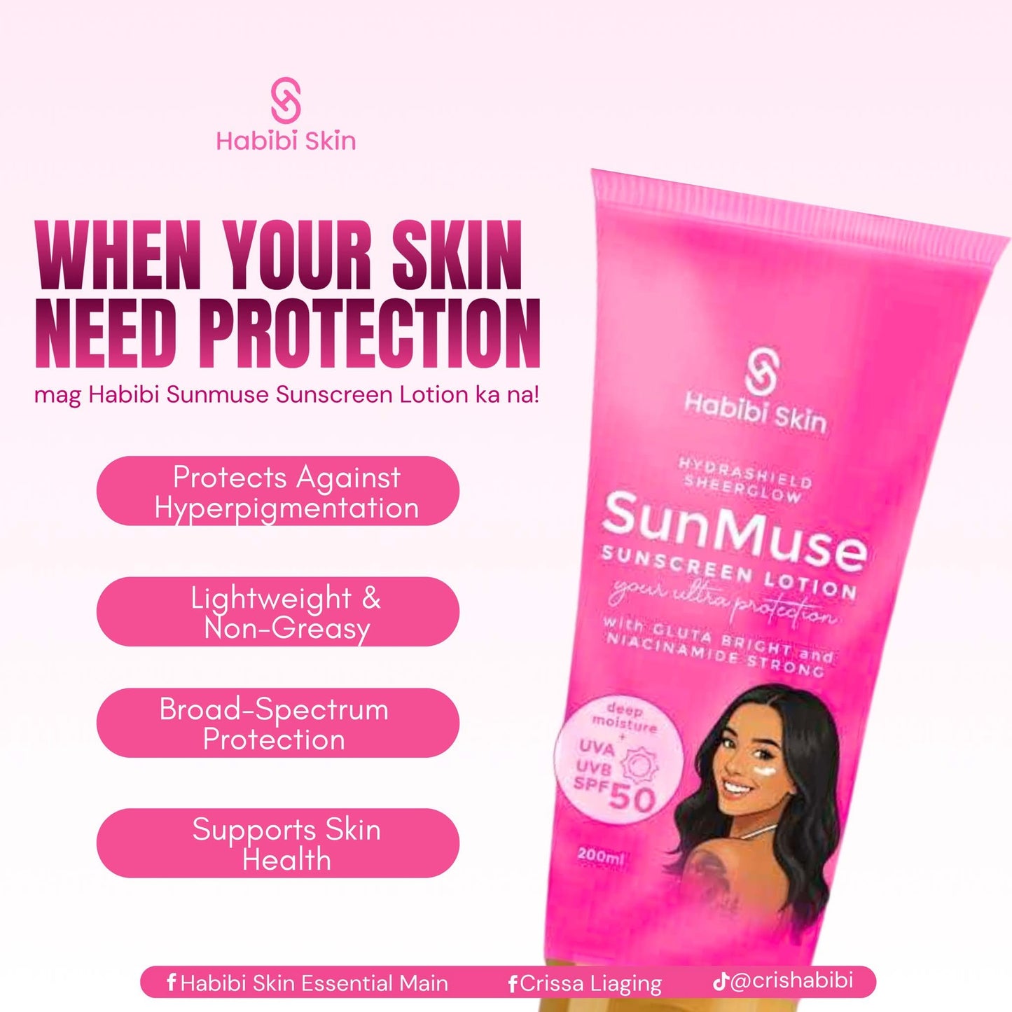 Habibi SunMuse Sunscreen Lotion 200ml