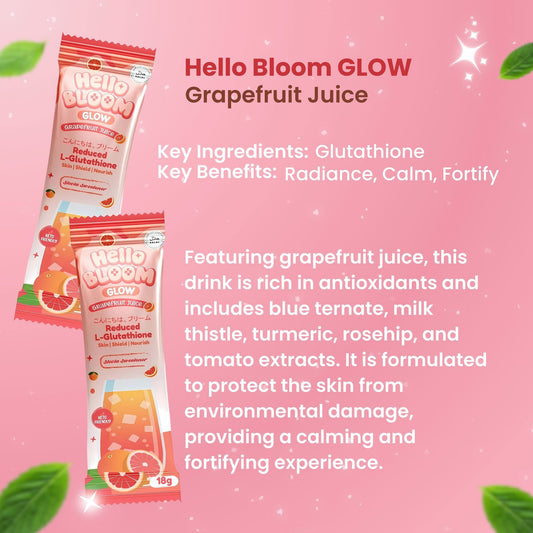 Hello Bloom Glow Glutathione Drinks (Choose a Flavor)