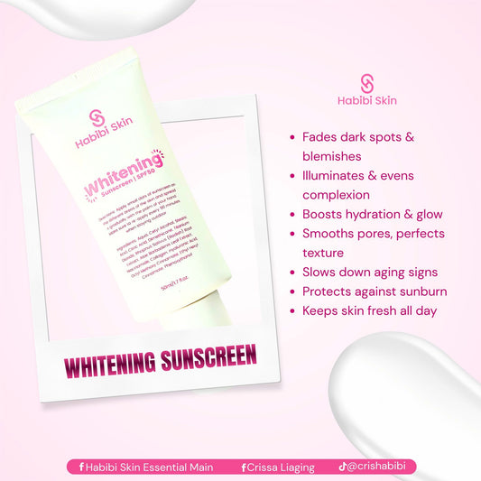 Habibi Whitening Sunscreen SPF50 50ml