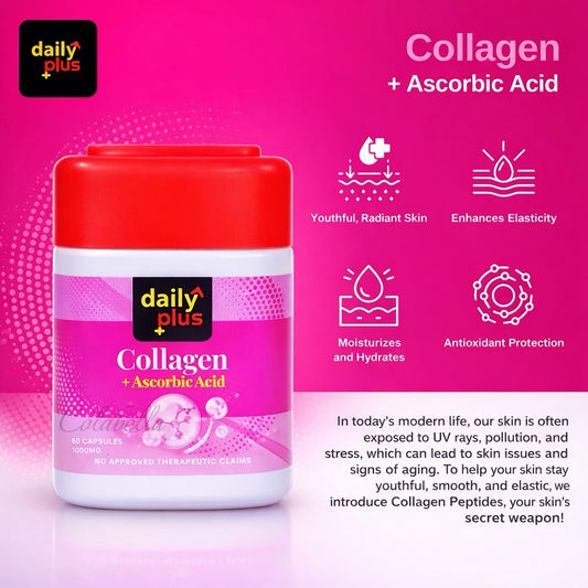 Daily Plus Collagen + Ascobic Acid Supplement (500mg) 60capsules