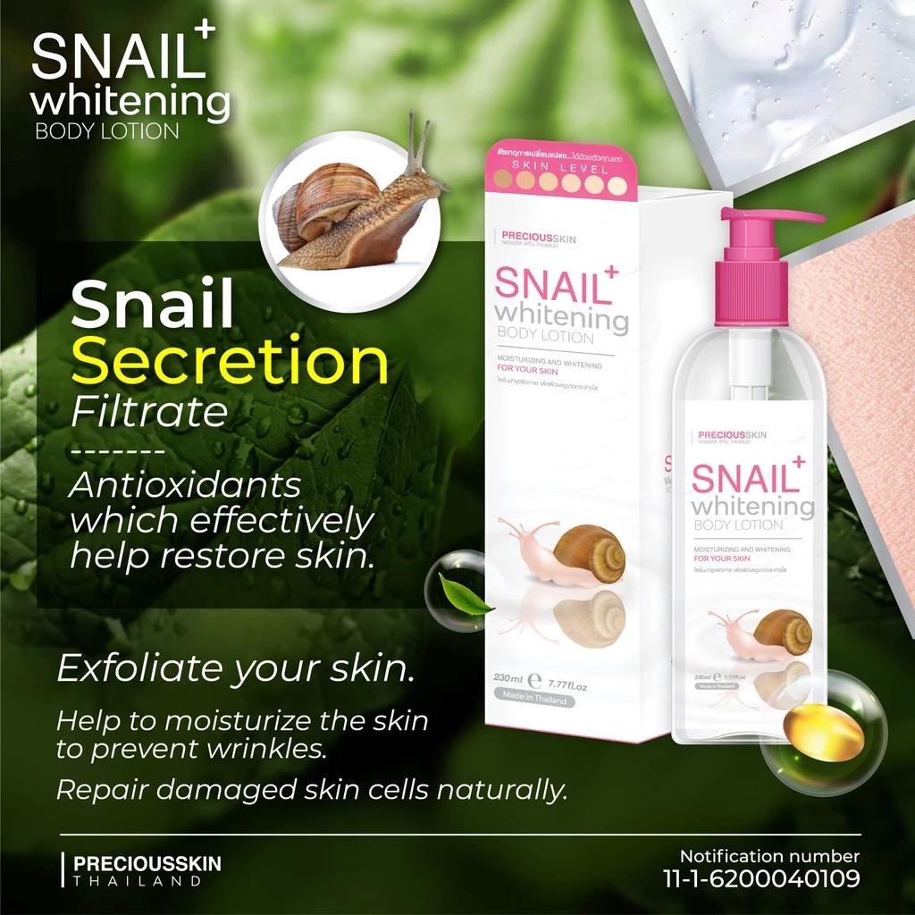 Precious Skin Snail Whitening Body Lotion 230ml