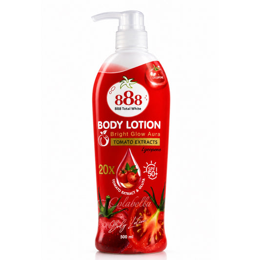 888 Total White Bright Glow Aura Body Lotion SPF 50+ (500ml)