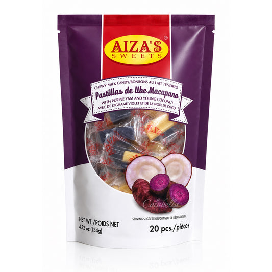Aiza's Sweets Pastillas de Ube Macapuno 20pcs