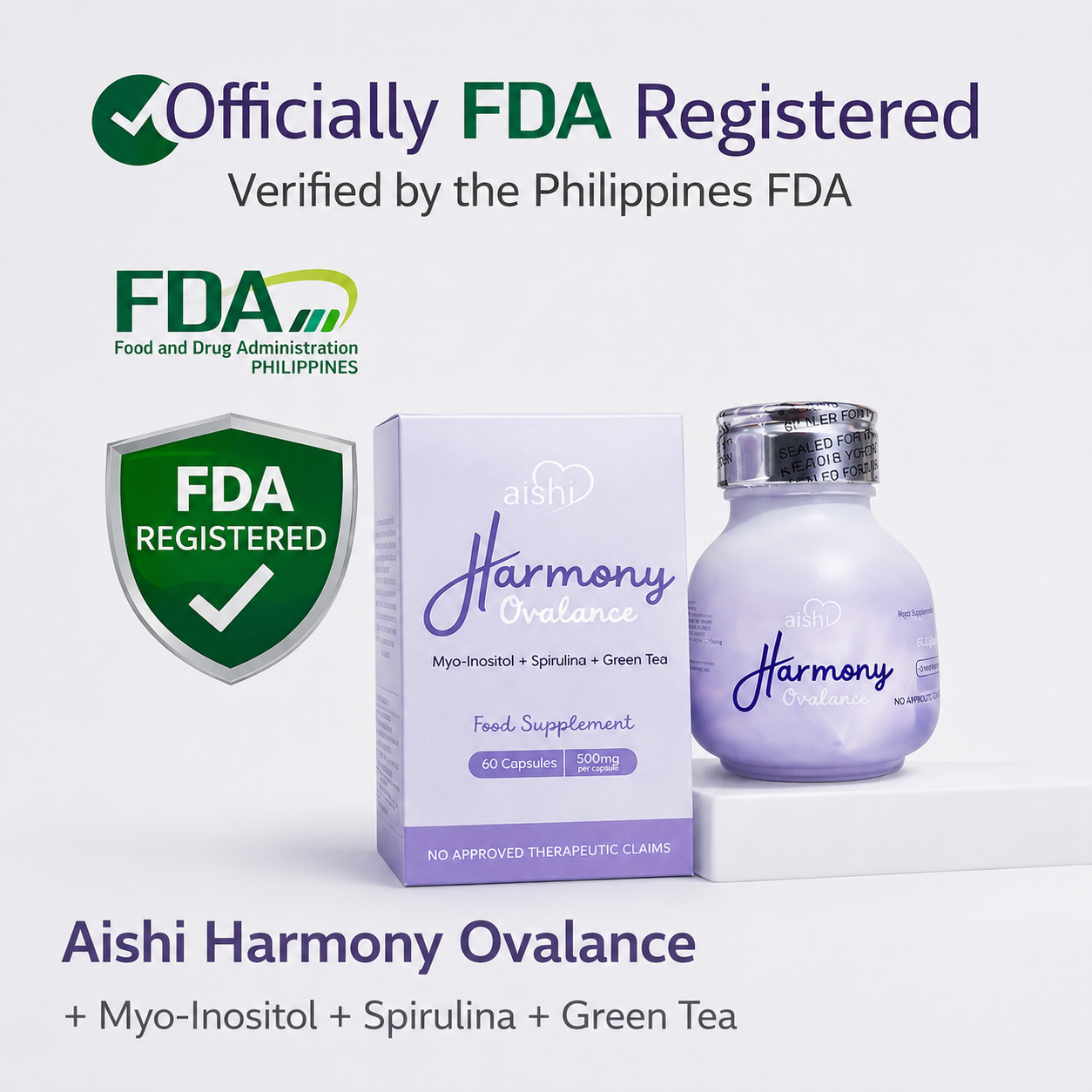 Aishi Harmony Ovalance - Hormonal Wellness Supplement 60 Capsules