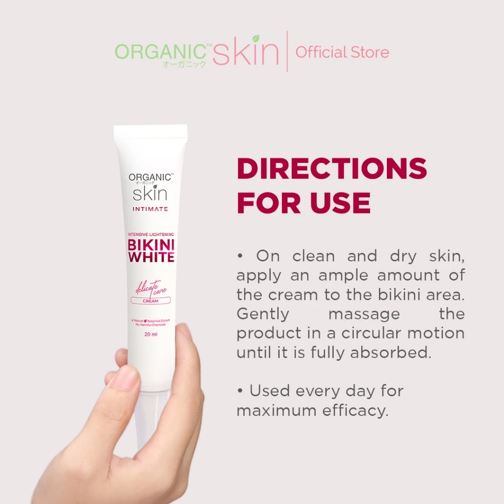 Organic Skin Intimate Bikini White Cream 20ml