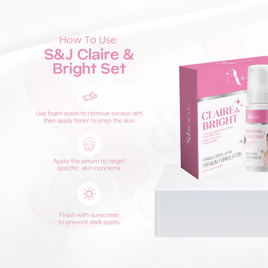 S and J Beauty Claire & Bright Set