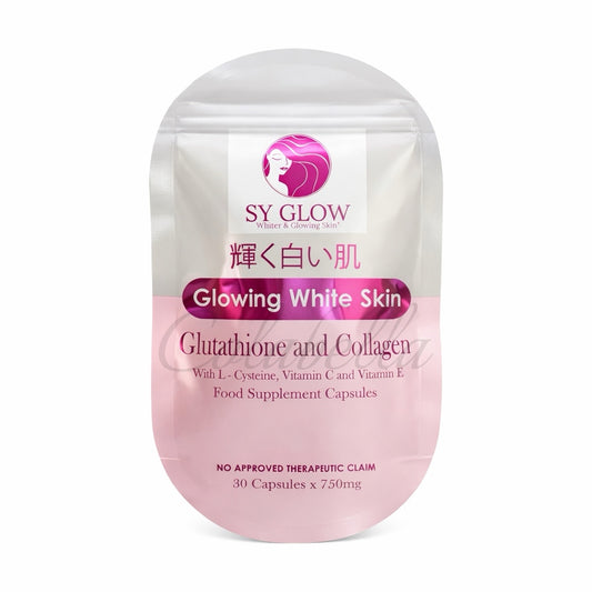 SY Glow Glowing White Skin Glutathione and Collagen 30capsules (Japan Formula)